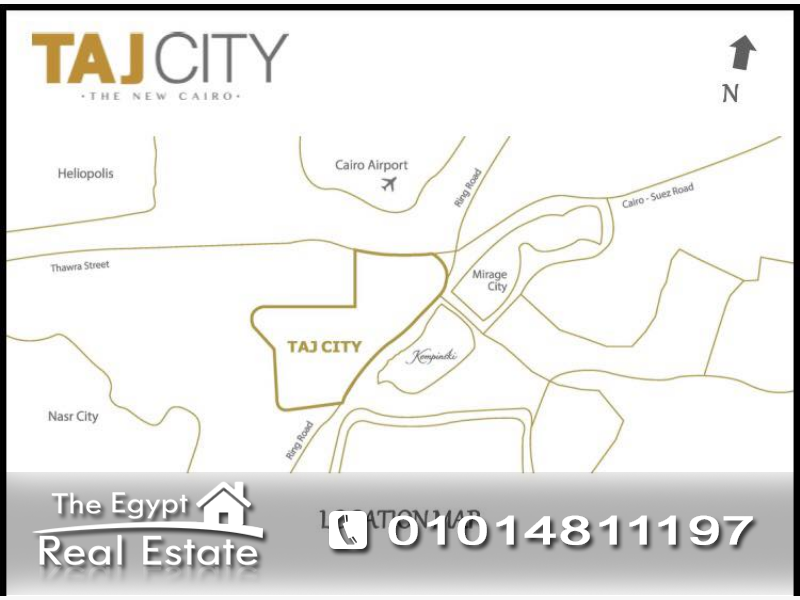 The Egypt Real Estate :1063 :Residential Apartments For Sale in  Taj City - Cairo - Egypt