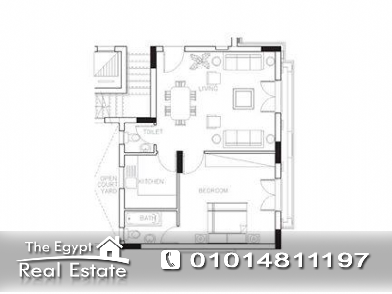 The Egypt Real Estate :Residential Studio For Sale in Hyde Park Compound - Cairo - Egypt :Photo#2