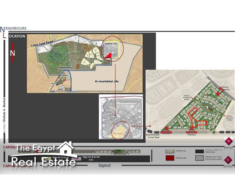 The Egypt Real Estate :179 :Residential Apartments For Sale in  New Cairo / Mostakbal City - Cairo - Egypt