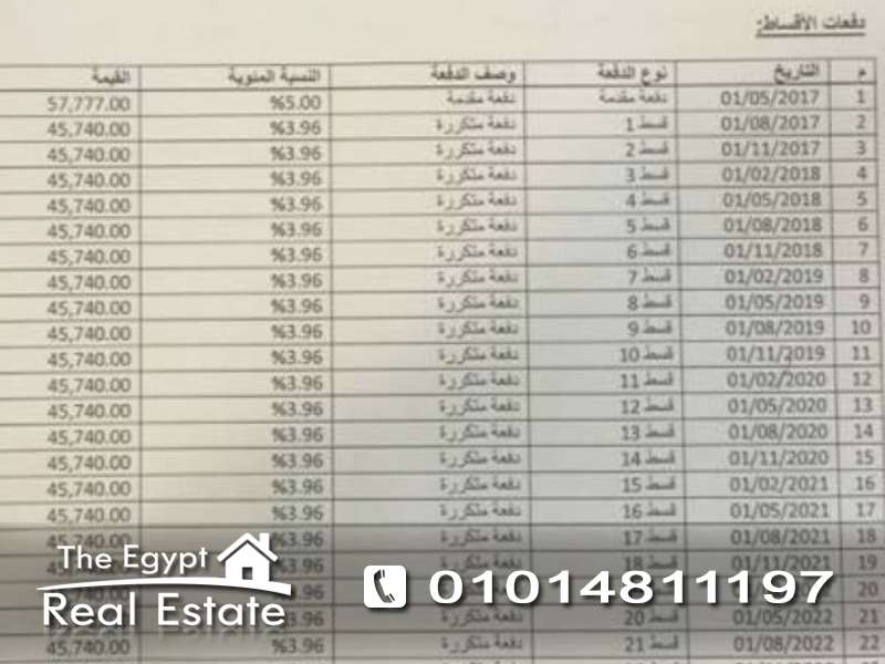 ذا إيجبت ريل إستيت :سكنى شقق للبيع فى زيزينيا سيتى - القاهرة - مصر :Photo#5