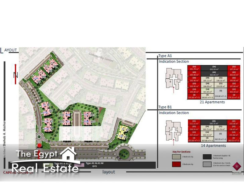 The Egypt Real Estate :Residential Apartments For Sale in  New Cairo - Cairo - Egypt