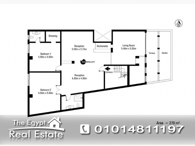 The Egypt Real Estate :Residential Ground Floor For Rent in Ganoub Akademeya - Cairo - Egypt :Photo#3