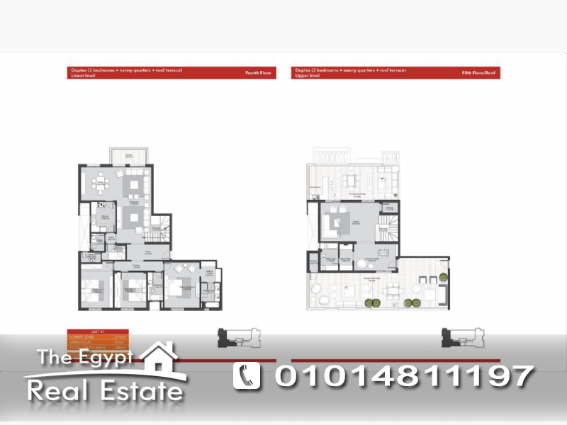 The Egypt Real Estate :Residential Penthouse For Sale in Eastown Compound - Cairo - Egypt :Photo#2