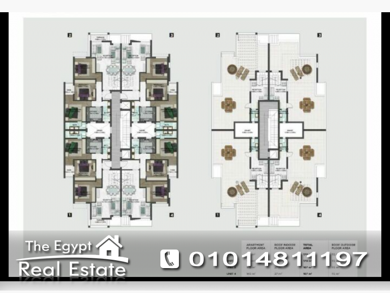 ذا إيجبت ريل إستيت :سكنى بنتهاوس روف للبيع فى فيفث سكوير - القاهرة - مصر :Photo#2