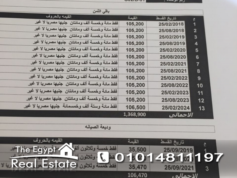 ذا إيجبت ريل إستيت :سكنى شقق للبيع فى كمبوند أريا - القاهرة - مصر :Photo#2