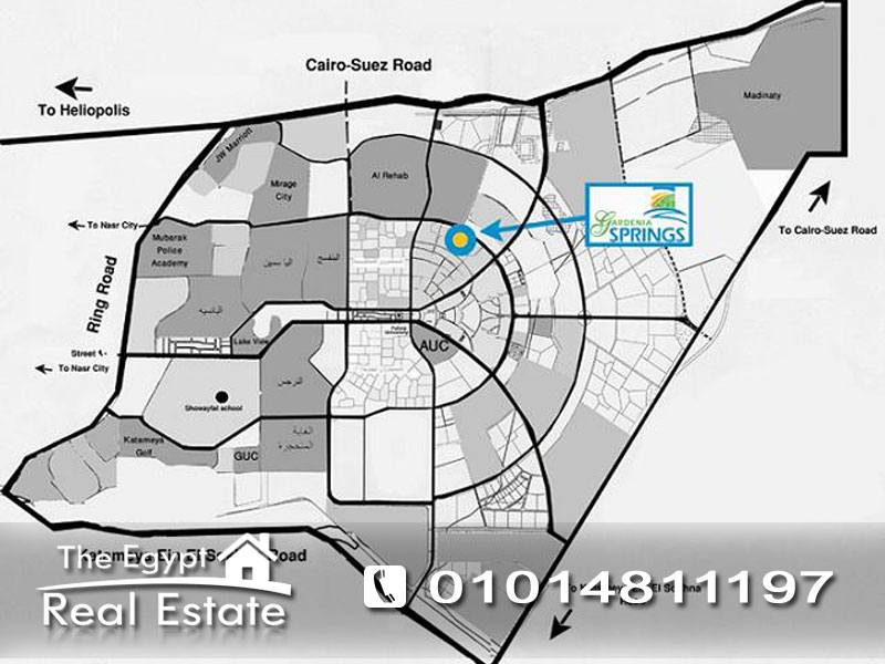 The Egypt Real Estate :Residential Stand Alone Villa For Sale in Gardenia Springs Compound - Cairo - Egypt :Photo#3