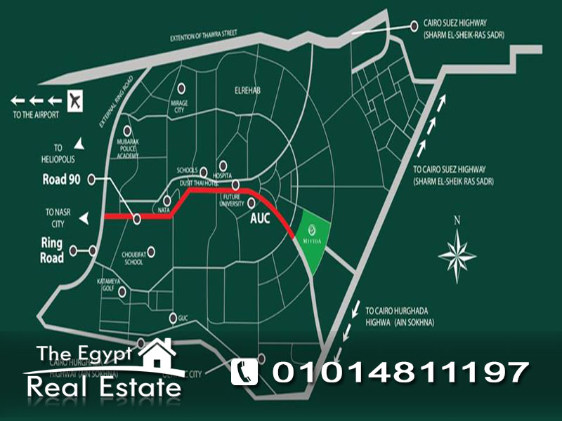 The Egypt Real Estate :Residential Ground Floor For Sale in Mivida Compound - Cairo - Egypt :Photo#2
